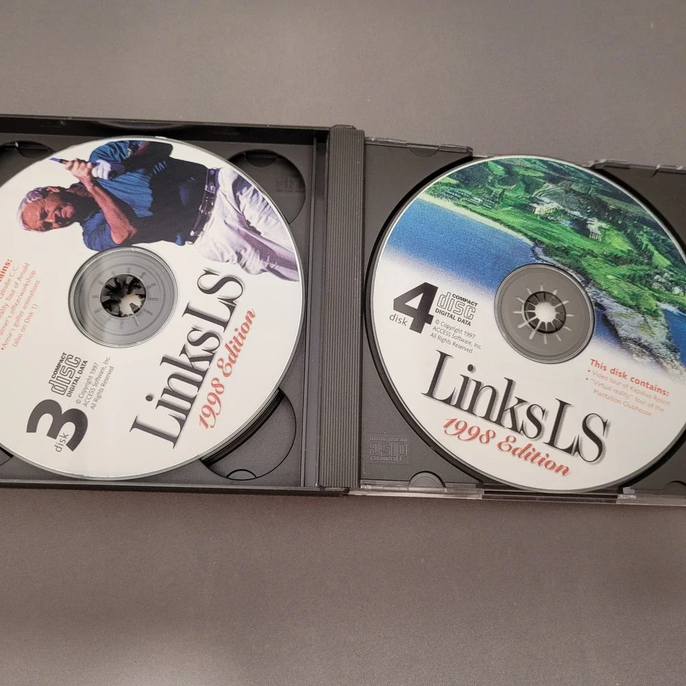 Links LS 1998 Edition Arnold Palmer (PC CD-ROM, 1997) 4-Disc‎ Set
